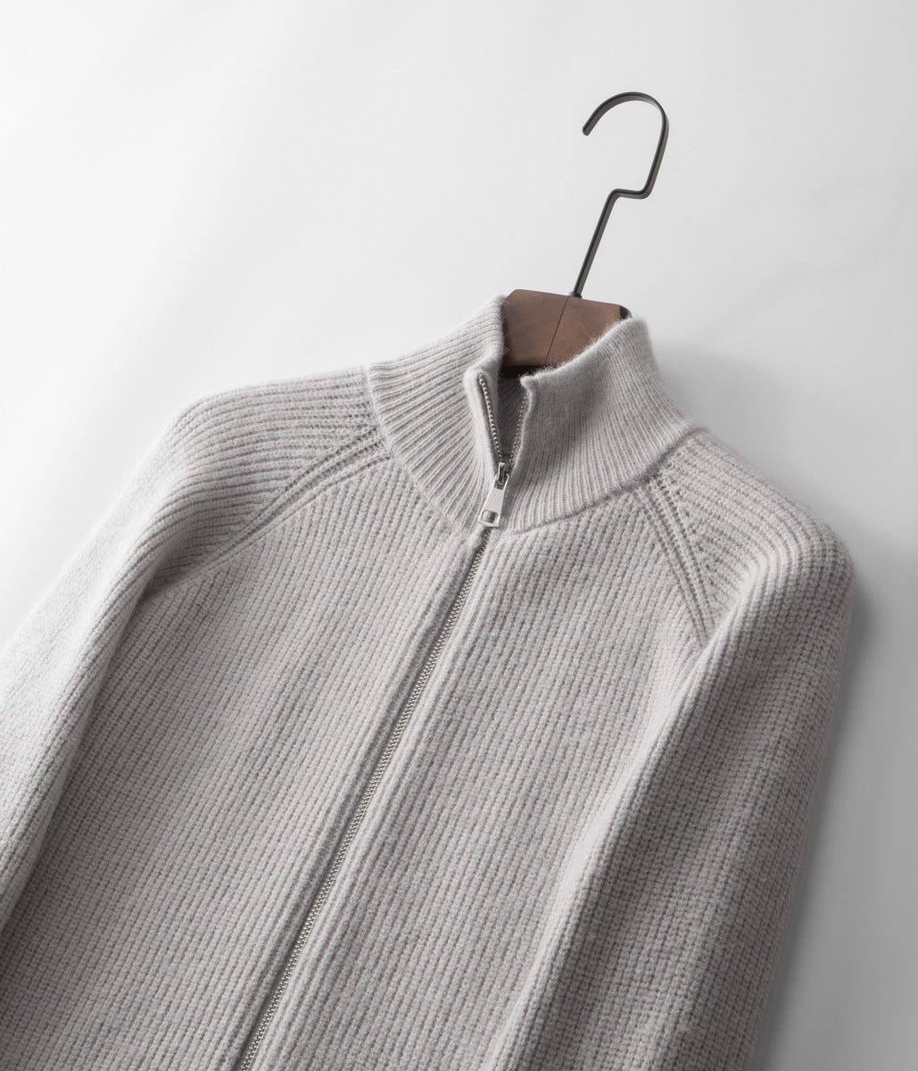 AMALFI WOOLEN ZIPPED CARDIGAN