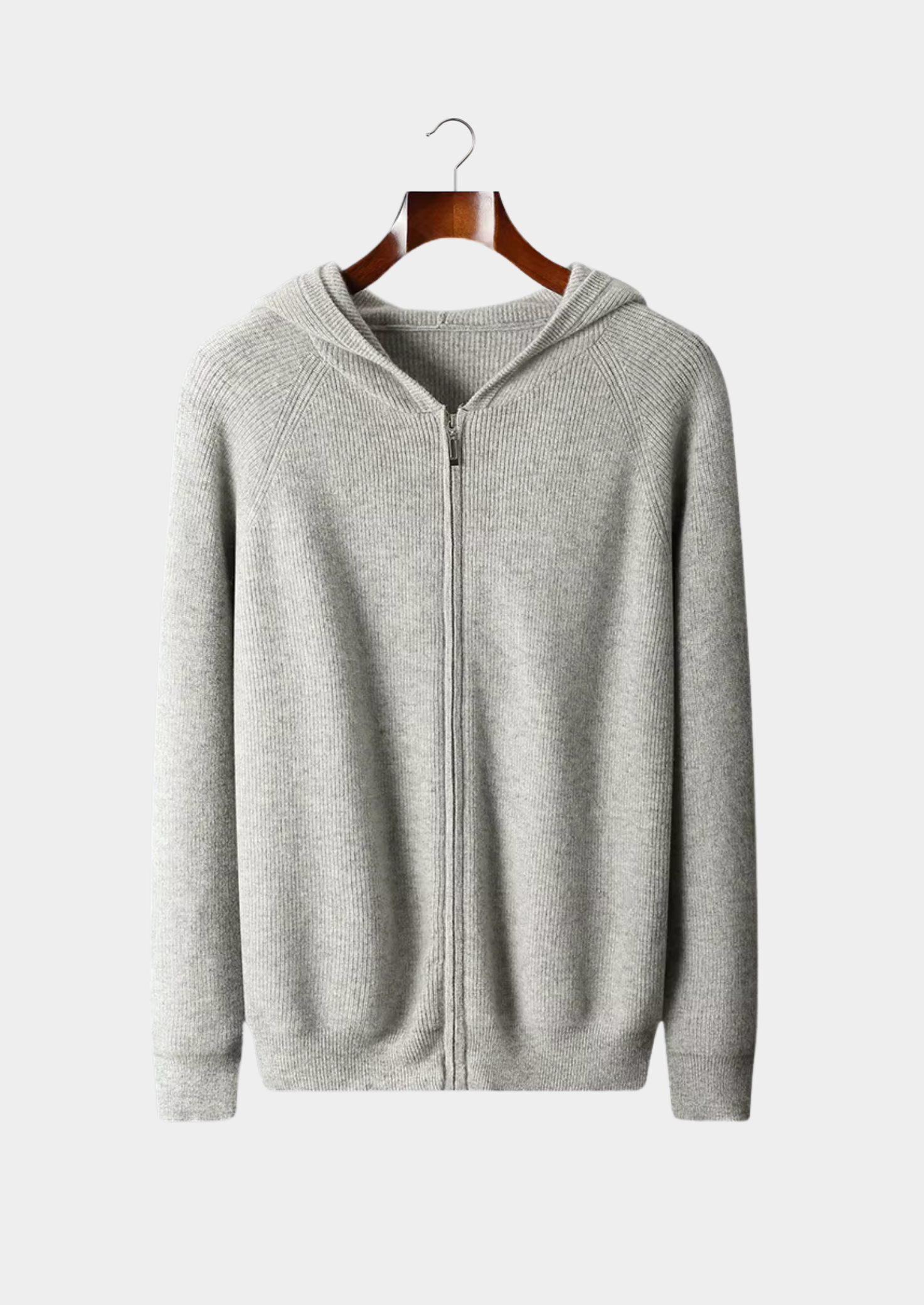 MERINO RIBBED ZIPPER