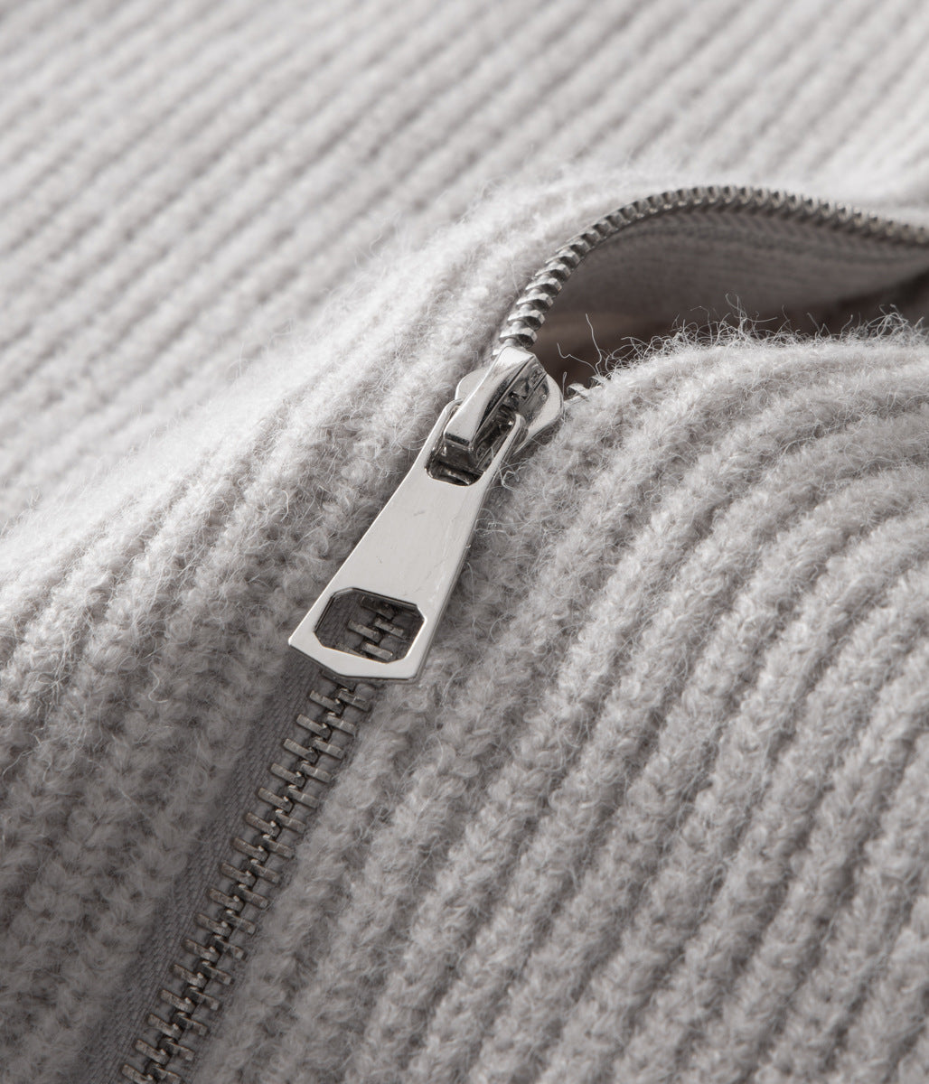 AMALFI WOOLEN ZIPPED CARDIGAN