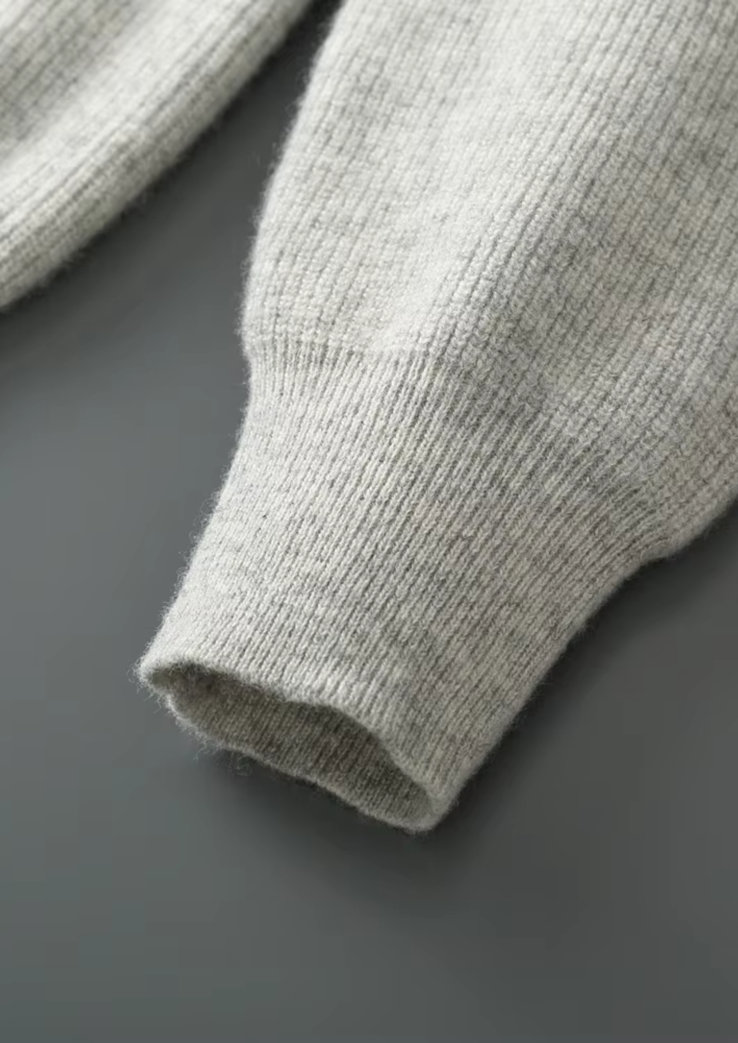 MERINO RIBBED ZIPPER