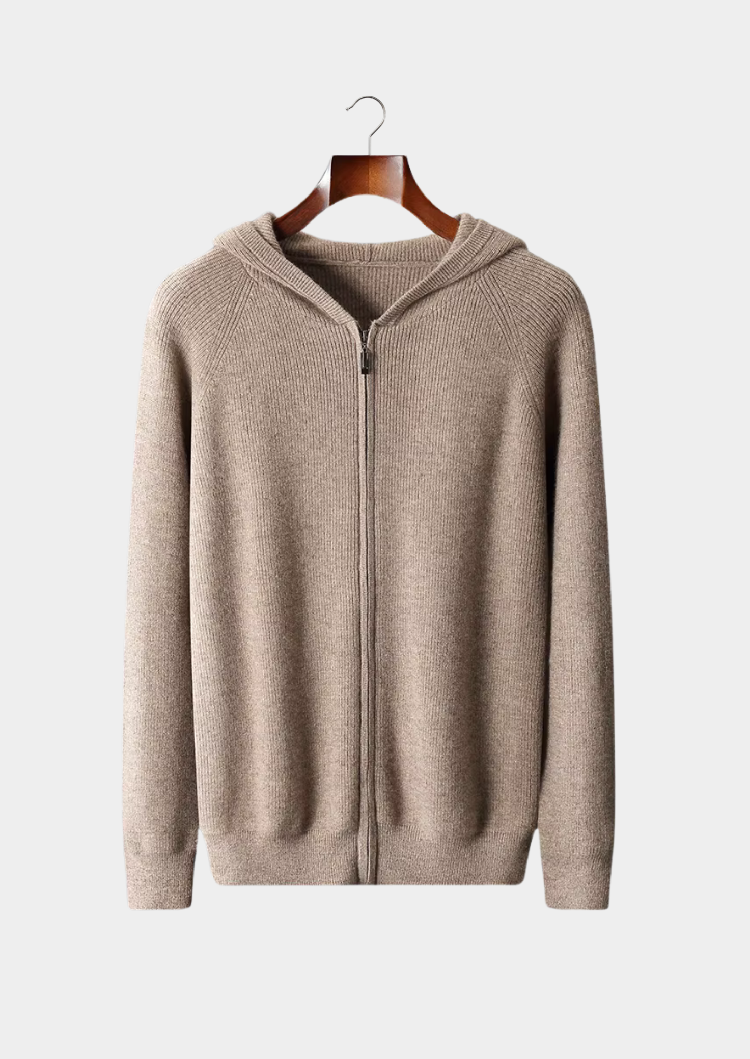 MERINO RIBBED ZIPPER
